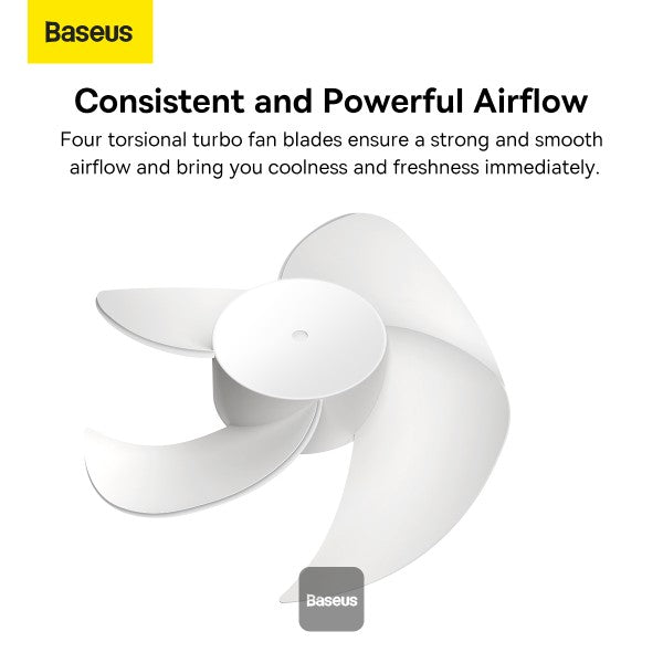 Baseus Serenity Desktop Fan Noiseless operation / Hang-and stand use / Powerful airflow / Detachable and washable White Baseus Serenity Desktop Fan Noiseless operation / Hang-and stand use / Powerful airflow / Detachable and washable White